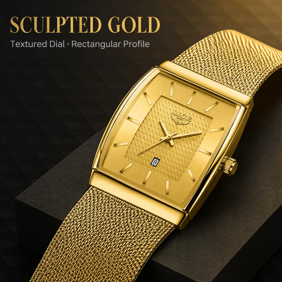 Reloj de pulsera de cuarzo LIGE, de lujo, duradero y preciso para hombre, luminoso, resistente al agua, con fecha automática, reloj de moda para negocios