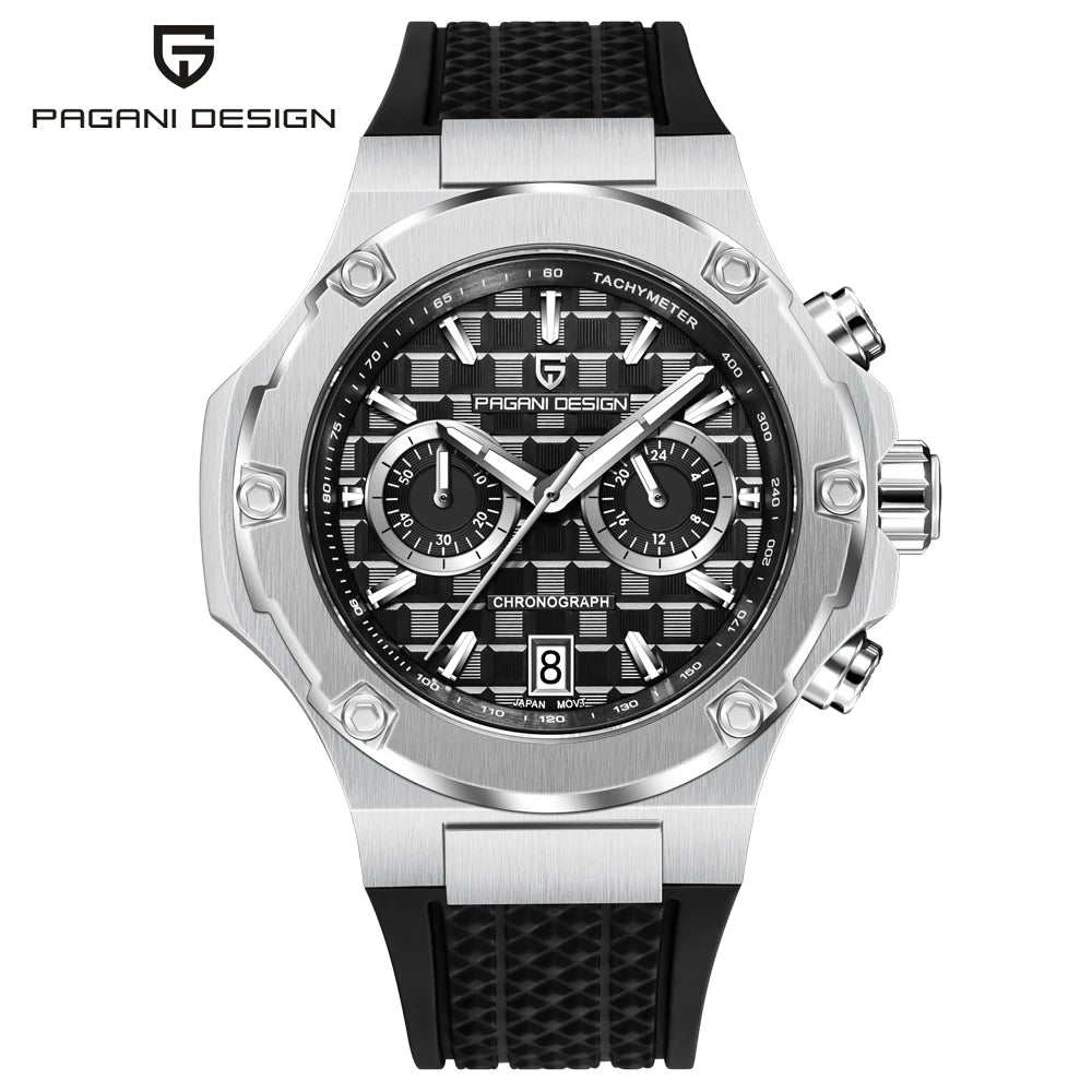Reloj de cuarzo para hombre PAGANI DESIGN 2026, cronógrafo deportivo de lujo de alta velocidad, reloj para hombre, resistente al agua, luminoso, con cristal de zafiro AR