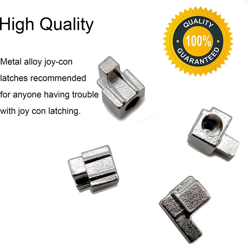 Accesorios de juego NS Switch, hebillas de bloqueo de Metal con herramientas de apertura para Switch/Kit de reparación de repuesto de controlador Joy Con OLED