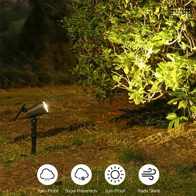 1/2 uds. Focos solares para exteriores, luz solar ajustable para paisajes, 9 LED RGB, impermeables, para árboles, jardín, estanque, patio y camino