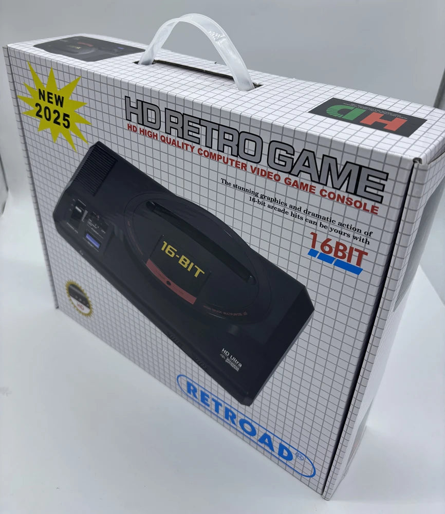 Consola de juegos Retro RETROAD de 16 bits, HD y RCA, 170 juegos, controladores inalámbricos, cartucho de juego Play Genesis/Mega Drive, nueva versión 2025