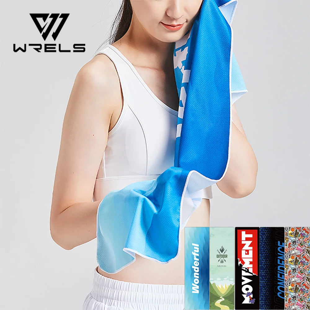 Toalla de Microfibra de Secado Rápido WRELS, Transpirable y Refrescante, con Gran Absorción del Sudor, para Baño, Natación y Running