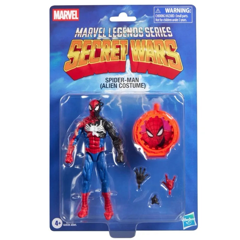 Hasbro Marvel Legends Series Secret Wars Spider-Man Alien Costume Falcon Daredevil Constrictor Absorbing Man Tarjeta coleccionable