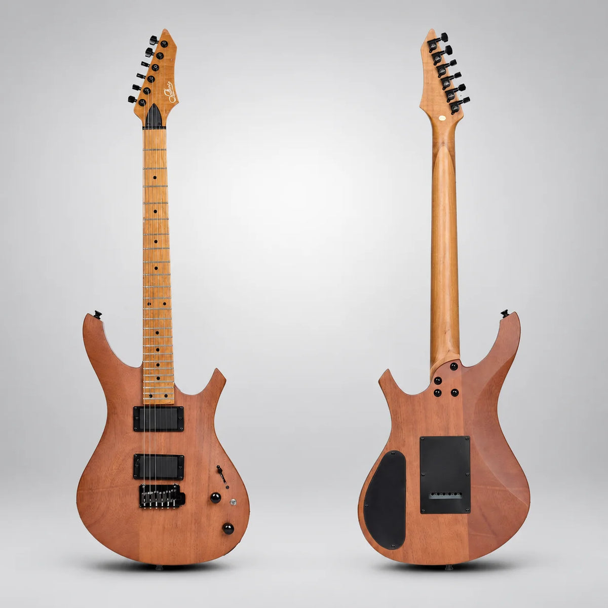 Guitarra eléctrica Sevillana JOM930, de caoba, con 24 trastes, modelo profesional para guitarra de rock, apta tanto para hombres como para mujeres.