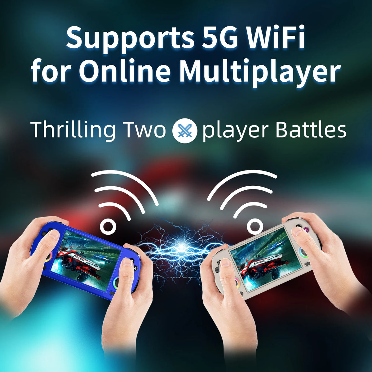 Anbernic RG40XX H Portable  Classic Retro Game Console 208g Lightweight Multi Emulator Support 5G WiFi Handheld Gaming Gift for kids