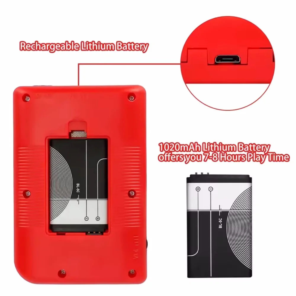 2.4 Inch LCD Screen Retro Video Game Console Built-in 400 In Handheld Portable Pocket Mini Game Console Christmas Gift Christmas