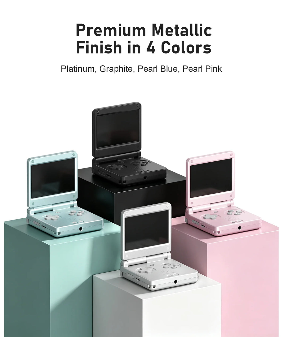 Consola de juegos retro portátil Anbernic RGSP Flip, Linux de 64 bits, reproductor de juegos portátil de 3300 mAh, compatible con streaming Wifi RixelHK RG SP