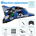 CZ36 2.4G 10CH RC EPP Avión de combate de espuma - 360 grados acrobacias, despegue con una sola tecla, luces LED - El mejor regalo de juguete para niños