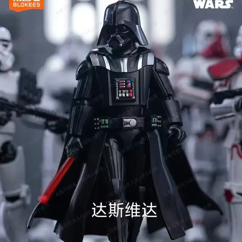 Nuevas figuras de acción Blokees Star Wars en caja sorpresa, versión Galaxy 02, Darth Vader, Luke, R2D2, modelos ensamblables y articulados, juguetes de regalo