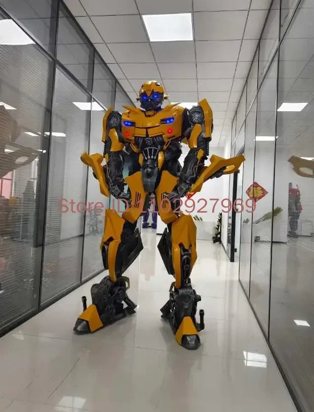 Traje de batalla portátil Iron Man, armadura de Robot de cuerpo completo, disfraz de Cosplay para adultos, figura de acción Mecha, juguete para regalo de Navidad