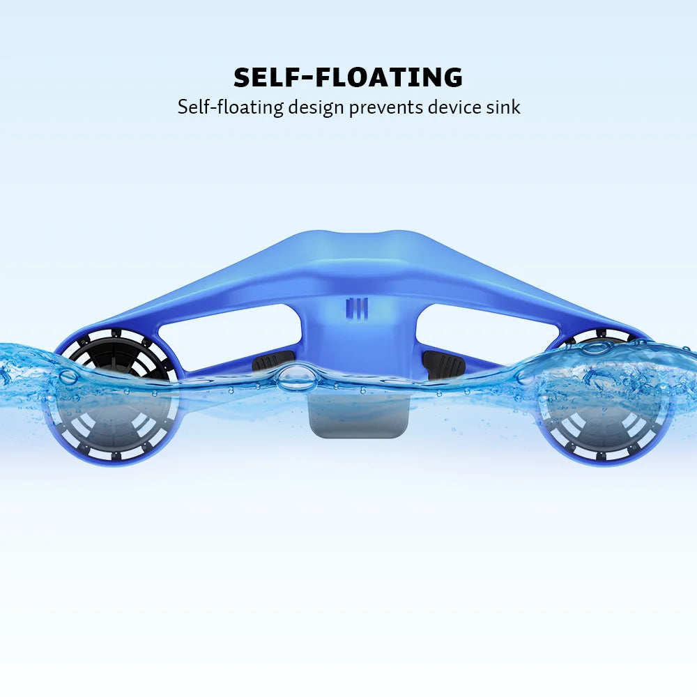 Scooter Subacuático Asiwo con Soporte para Cámara de Acción para Niños/Adultos, 40M Resistente al Agua, para Buceo, Snorkel y Piscina