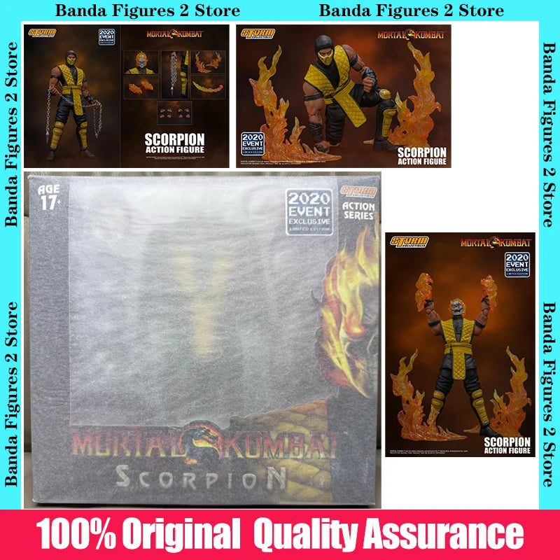 Figura de modelo de anime 100% original en caja, Storm Collectibles Mortal Kombat VS Series Scorpion escala 1/12, exclusiva de SDCC 2020, en existencia