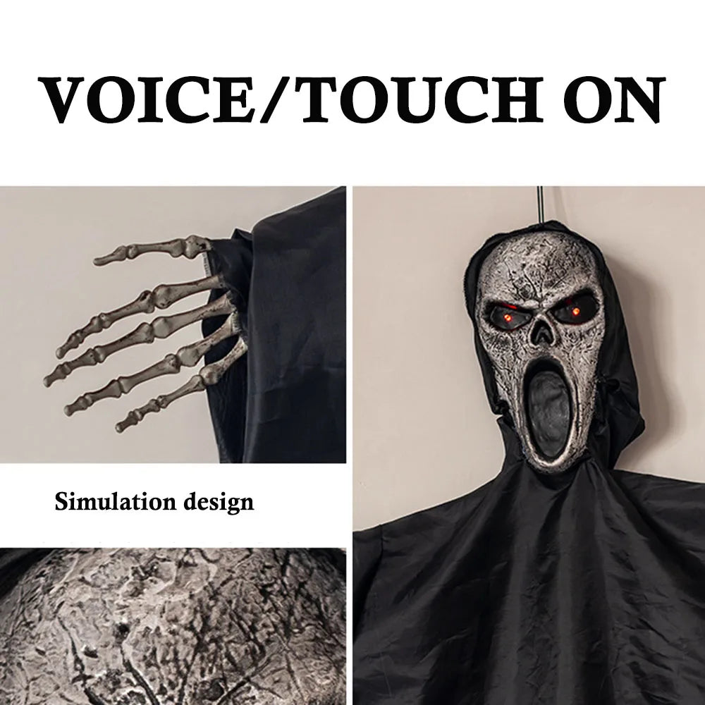 Espantapájaros colgante de Halloween, fantasma divertido, gran tamaño, Festival, Handiworks para exteriores