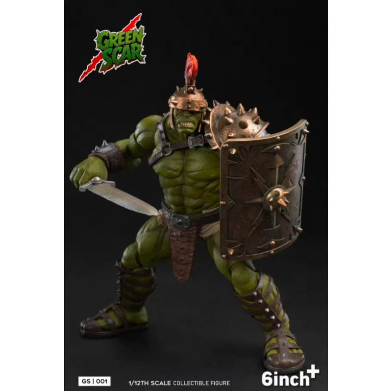 Figura de acción original de Hulk de 6 pulgadas GREENSCAR GS001, juguetes y colección de regalos para pasatiempos de fans