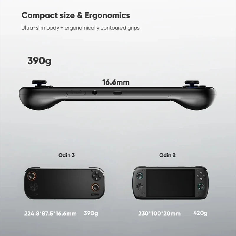 Consola de Juegos Portátil AYN, Pantalla AMOLED de 6" y 120Hz, Salida DP 4K, Batería de 8000mAh, Android 15, Reproductor de Juegos Portátil