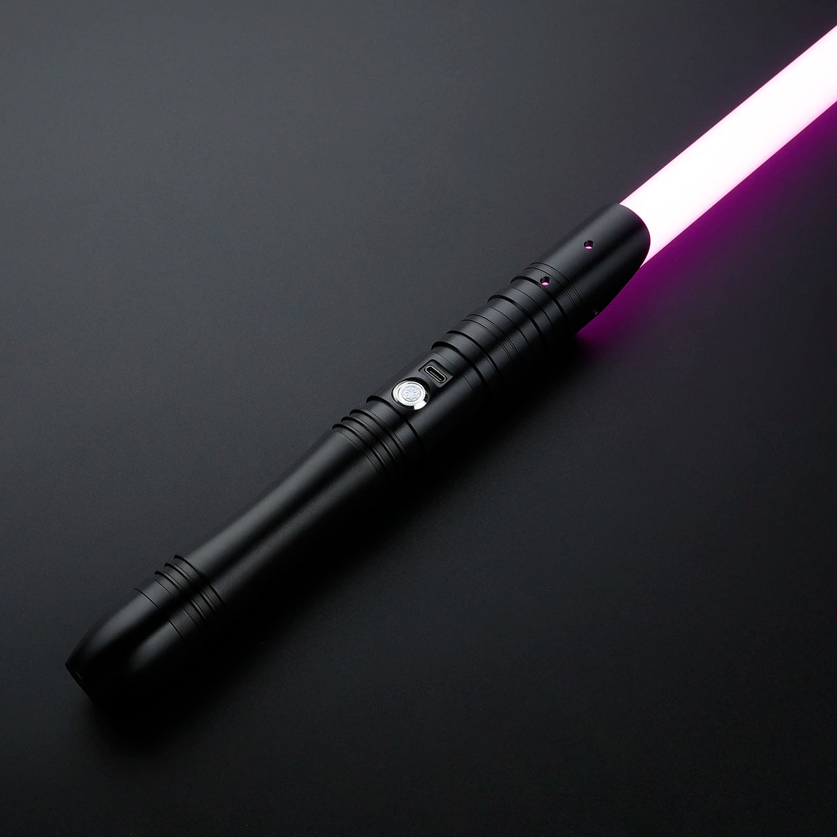 Sable de luz para duelo intenso DamienSaber Xeno3.0 con Bluetooth, swing fluido sensible, cambio de color infinito y 34 fuentes de sonido