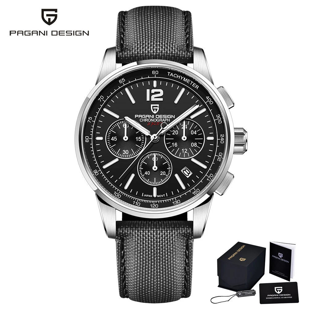 PAGANI DESIGN 2026 Nuevo Reloj de Cuarzo para Hombre, Moda Casual de Lujo, Movimiento VK63, Resistente al Agua 100M, Cristal de Zafiro, Acero Inoxidable