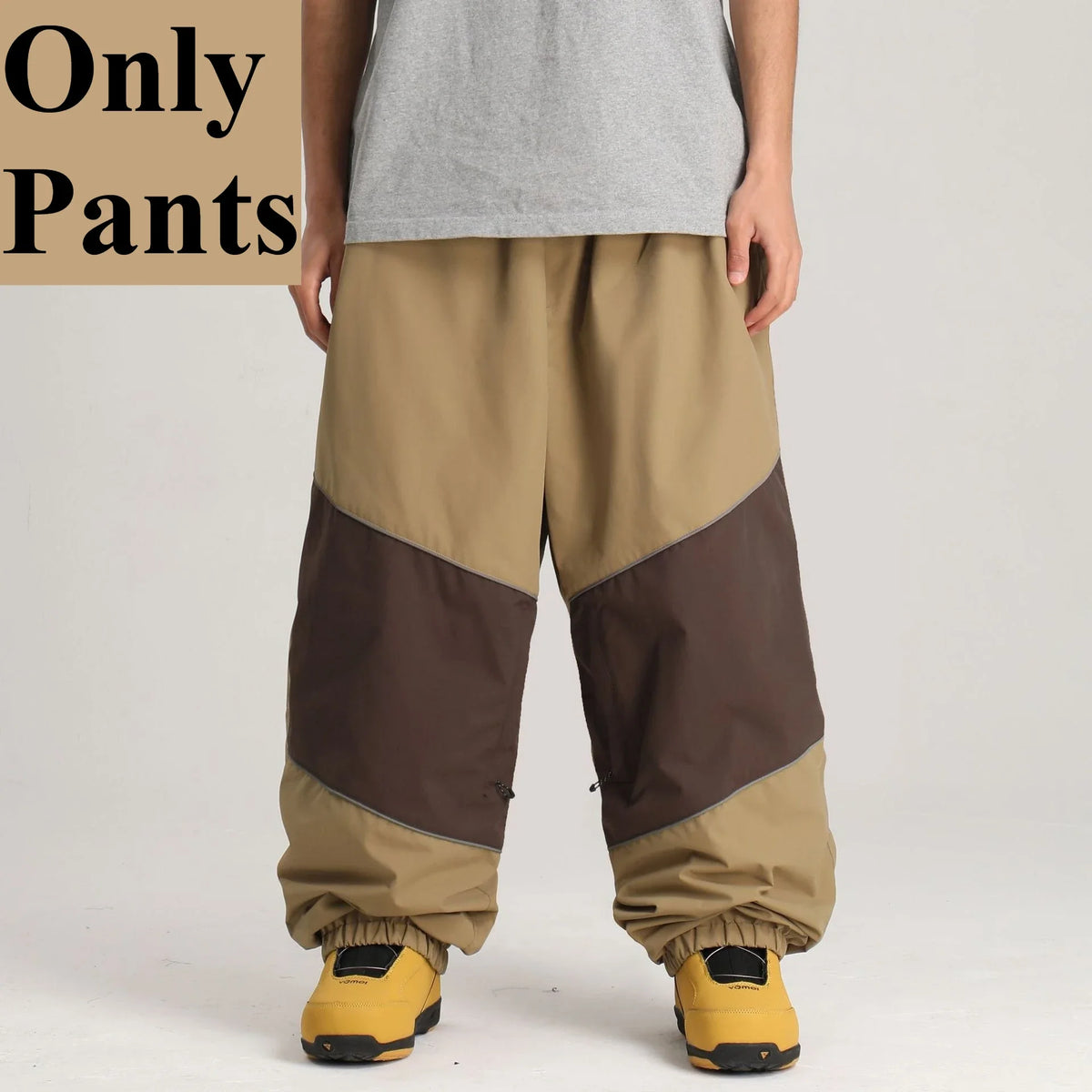 Pantalones de esquí nuevos 2026 para mujer y hombre, de invierno, cortavientos, impermeables, transpirables, holgados, lisos, deportivos, cálidos, para snowboard, ropa de exterior