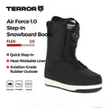 Botas de Snowboard TERROR Air Force 1.0 de Entrada Rápida, Todo Terreno, Estilo Libre, Cálidas, Impermeables y con Soporte