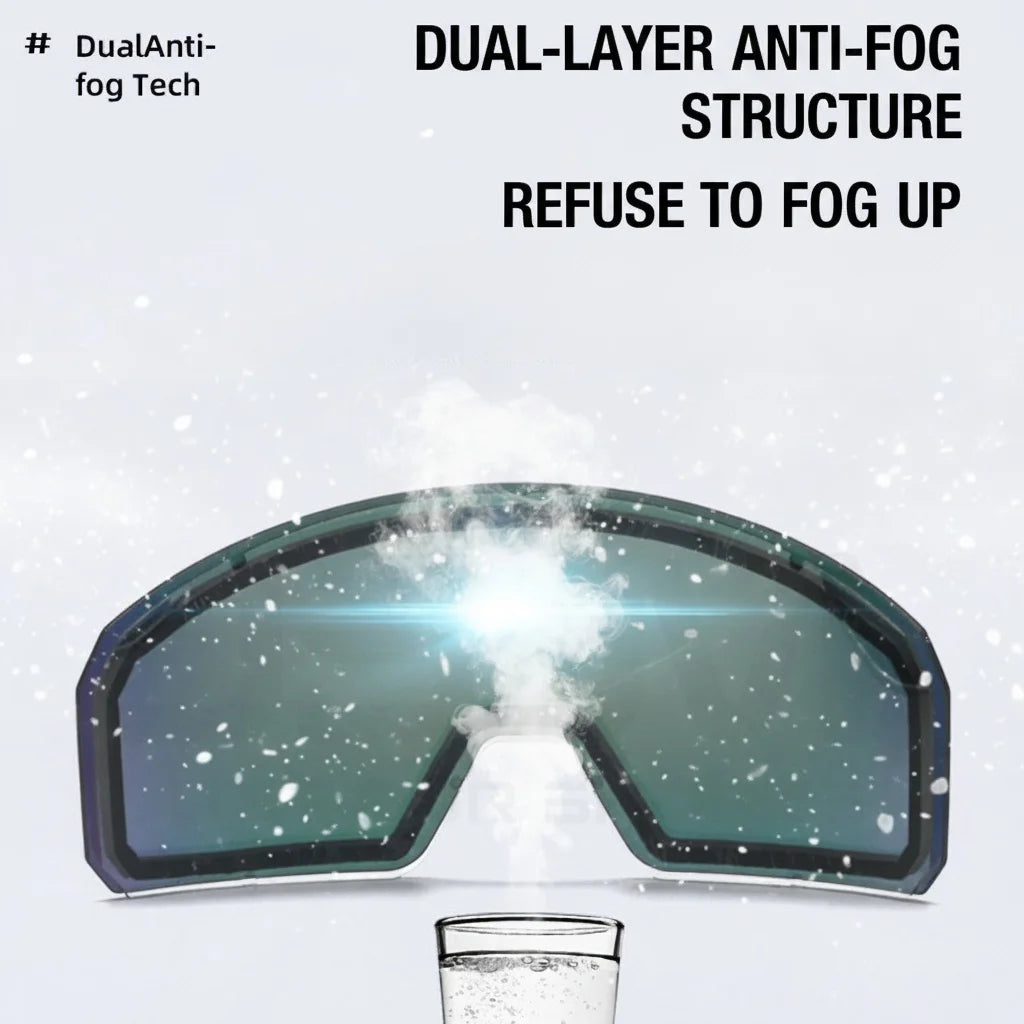 JSJM NUEVAS Gafas de Esquí Antivaho de Doble Capa para Adultos, Gafas para Moto de Nieve, Deportes al Aire Libre, Nieve, Snowboard, Máscara de Esquí, UV400, REGALOS