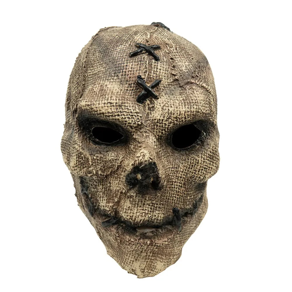 Máscara de calavera de asesino de terror para Halloween, disfraz de esqueleto aterrador para cosplay, accesorios de disfraz para fiesta de Halloween, casco de látex para casa embrujada y bar al aire libre
