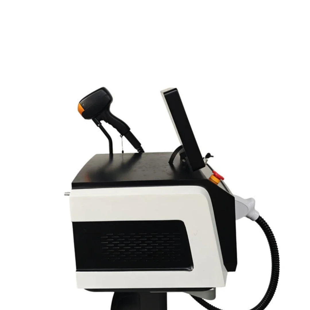 Máquina de depilación láser con diodo de 4 longitudes de onda, con sistema de enfriamiento por hielo, indolora y adecuada para todo tipo de piel, para el rostro, el cuerpo y la zona del bikini.