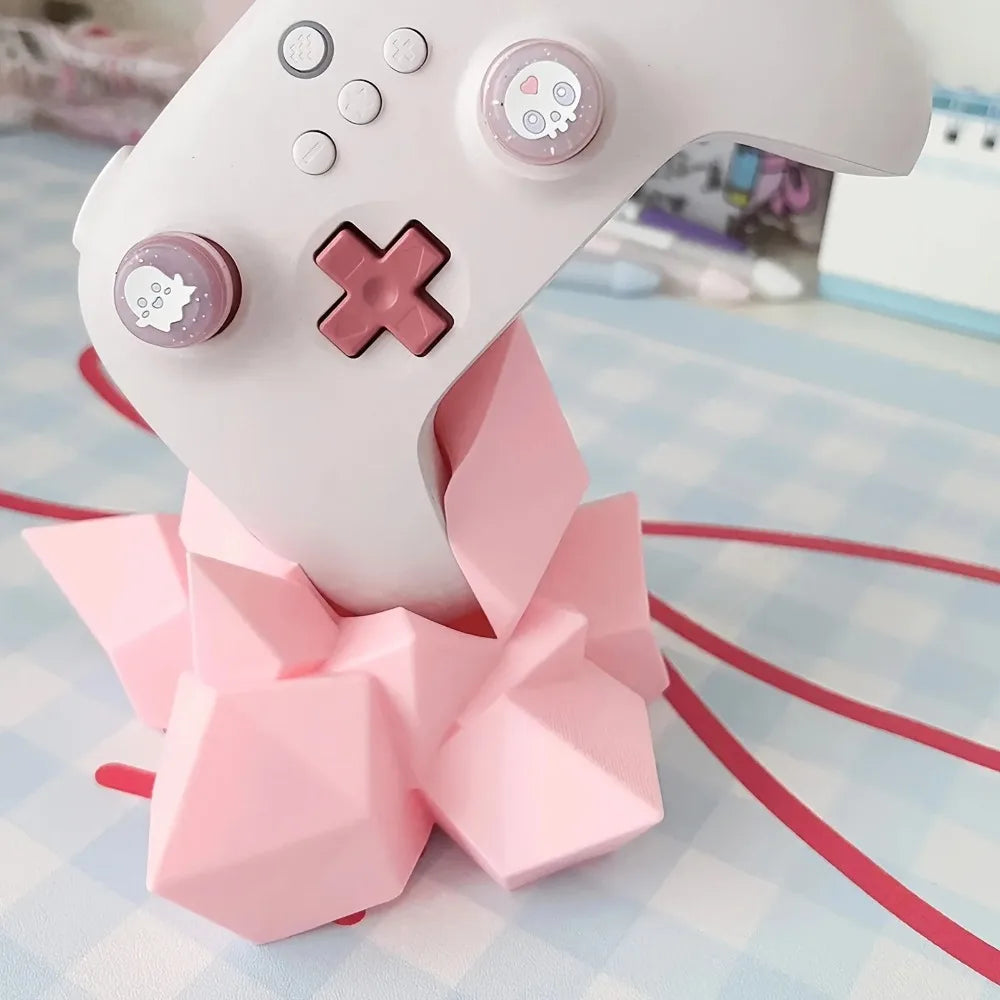 Soporte de Cristal Impreso en 3D para Control de Juegos, Compatible con Xbox, PS4, PS5, Switch, Decoración para Escritorio de Juegos, Set de Regalo