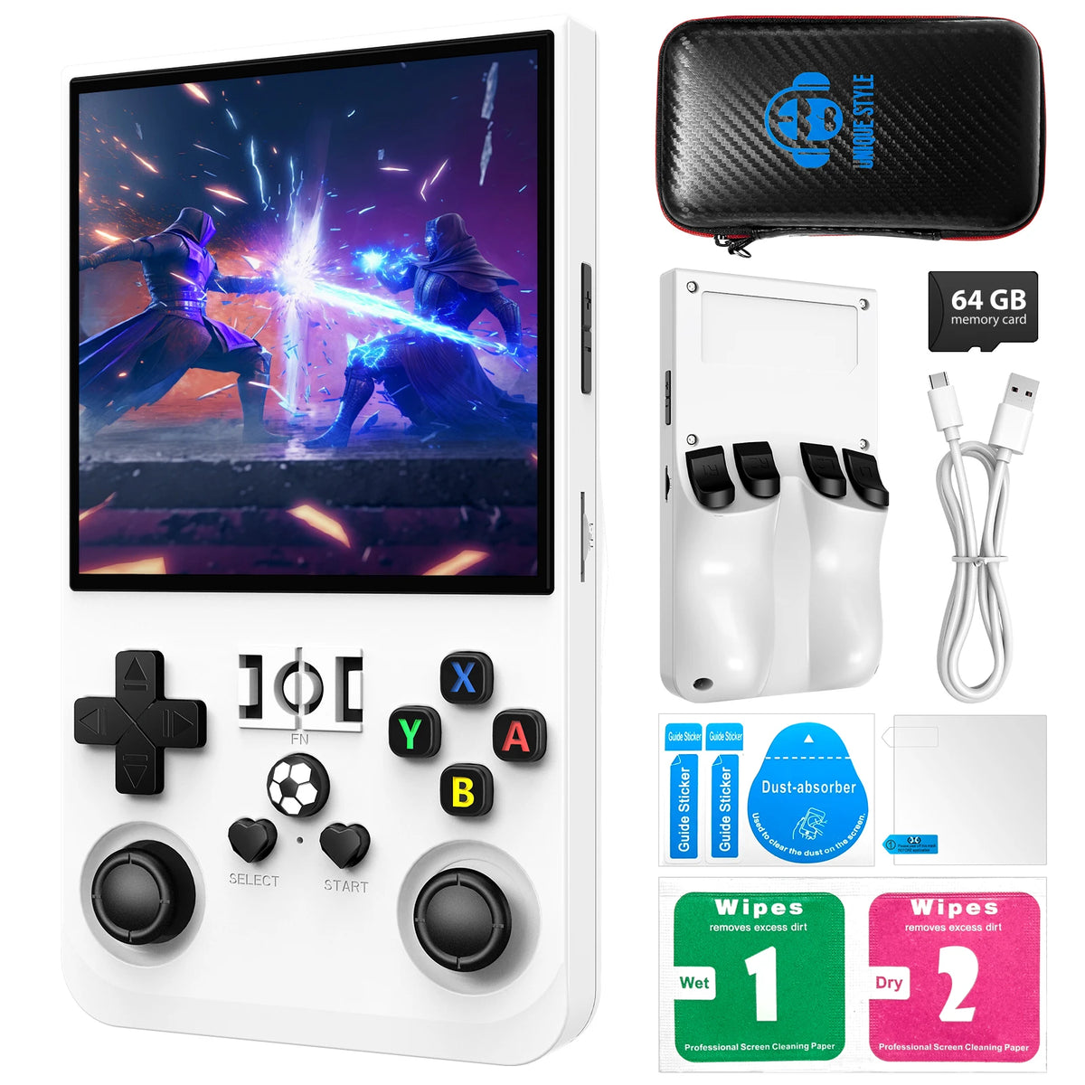 RG46 Retro Handheld Video Game Console RK3326 Chip 64/128G Linux System Open Source 4‘’HD Screen Portable Pocket Game Player