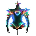 Traje luminoso LED a todo Color para mujer, ropa brillante, vestido tutú de Ballet LED para faldas de baile, fiesta de boda