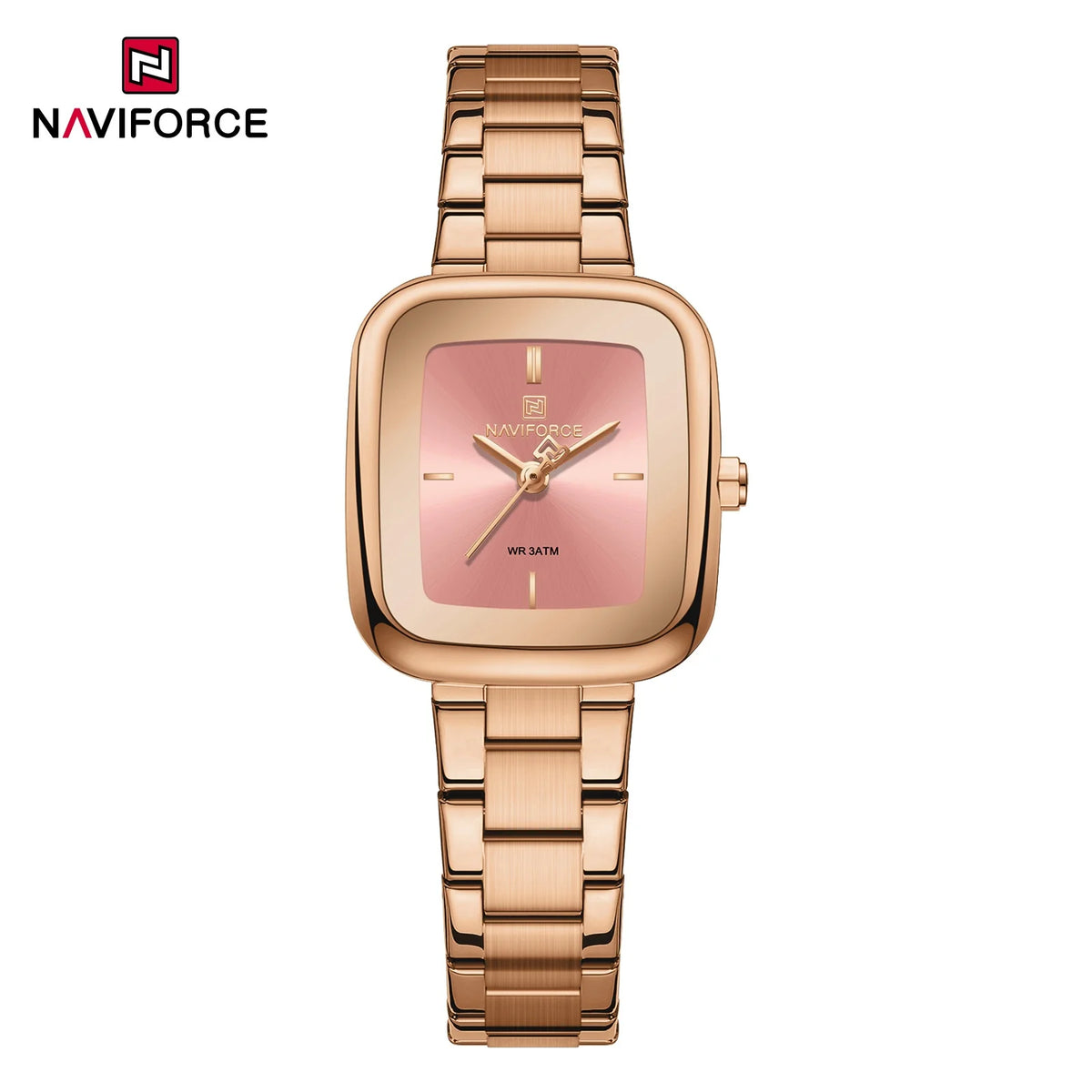 Nuevo reloj de moda vintage para mujer NAVIFORCE, resistente al agua 30m, correa de acero inoxidable, reloj de pulsera casual para dama