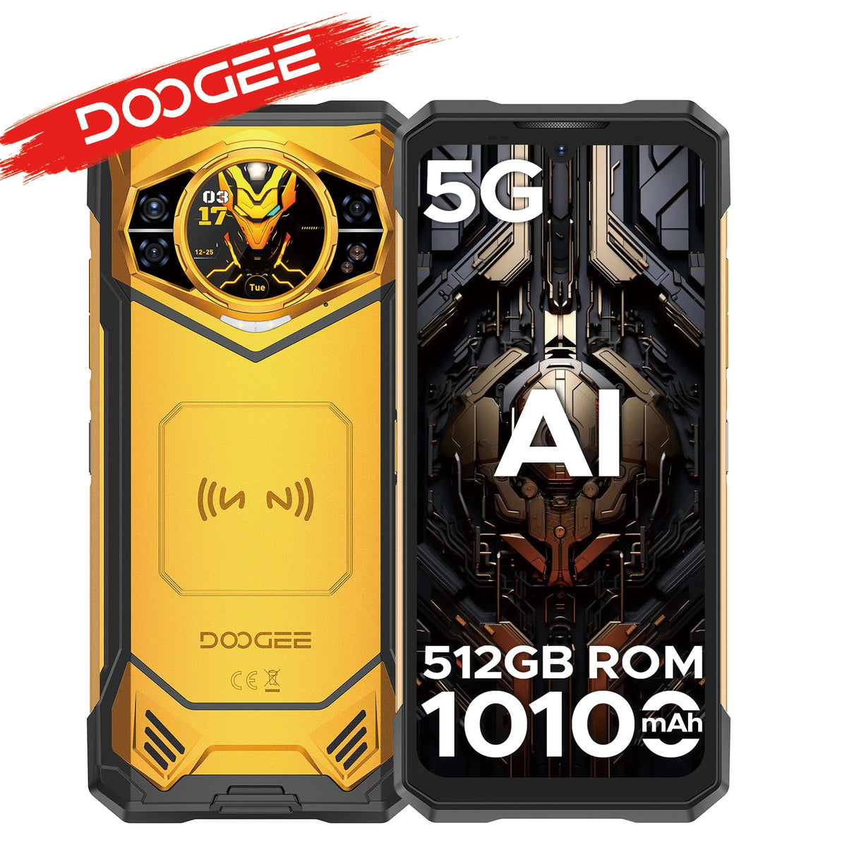 Smartphone robusto DOOGEE S200 5G 32GB 512GB pantalla IPS FHD 120Hz batería mAh dimensiones teléfonos