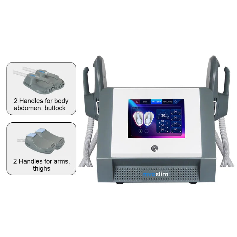 Dispositivos de estimulación muscular EMS Myoslim 7500W, masajeadores corporales, máquina de belleza profesional para quemar grasa, perder peso y adelgazar.
