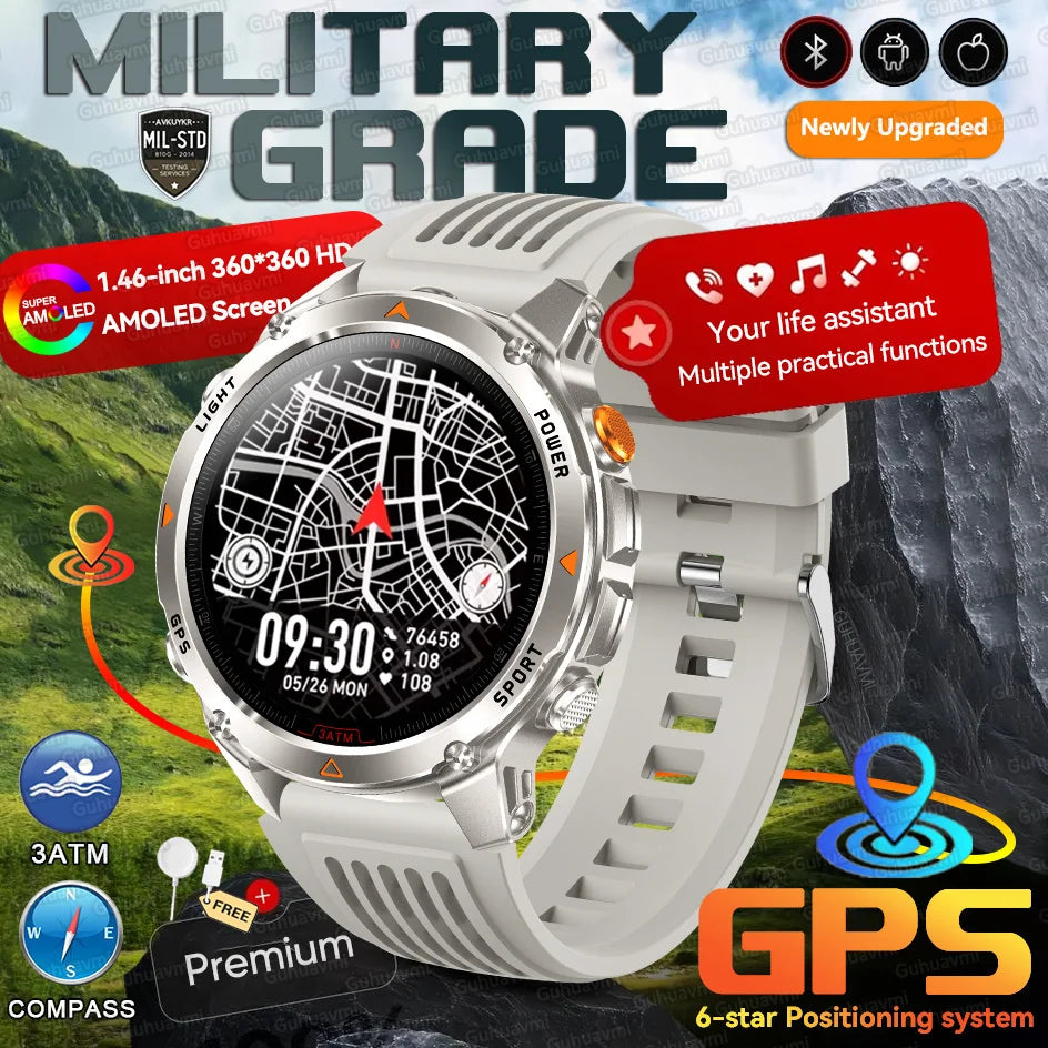 Reloj inteligente con GPS Forerunner 570, sumergible 3ATM, pantalla AMOLED, GNSS multibanda, brújula, altímetro, linterna, reloj deportivo inteligente para hombre