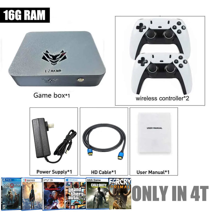 Actualización del sistema dual AK1 Pro con Windows 11, almacenamiento de 2 TB/4 TB, 8 GB/16 GB de RAM y más de 99 999 juegos para Switch, PS2, PSP, XBOX, NG