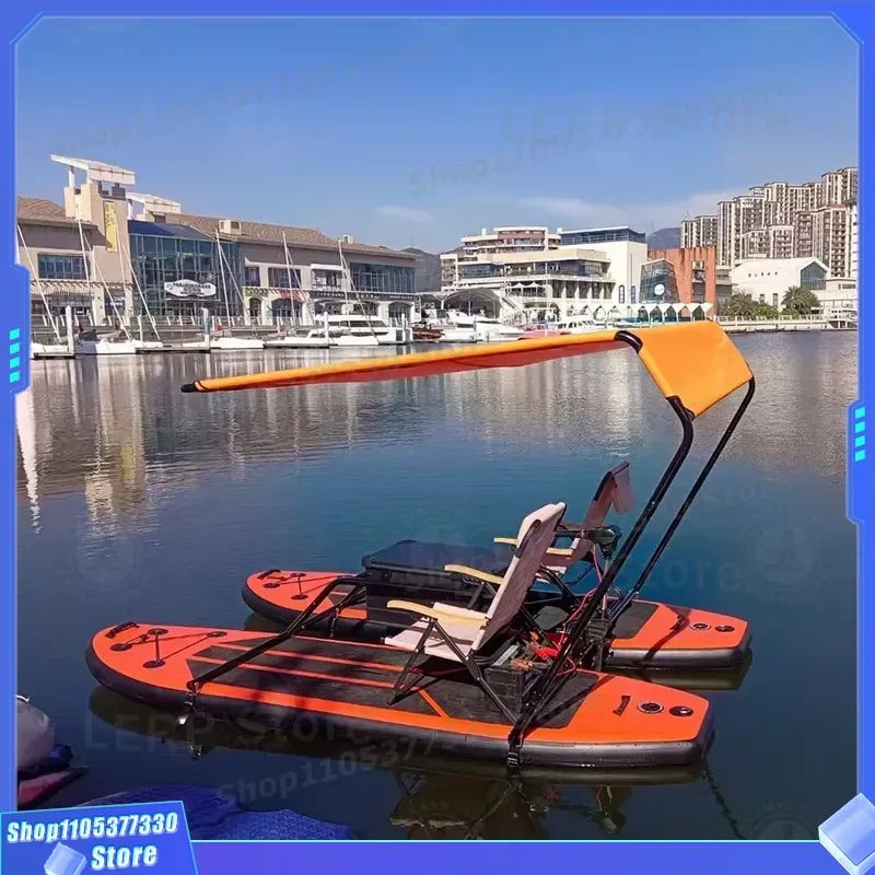 Bicicleta Acuática Inflable para Adultos, Bicicleta de Pedales Flotante para el Mar, en Venta con Tabla de Paddleboard