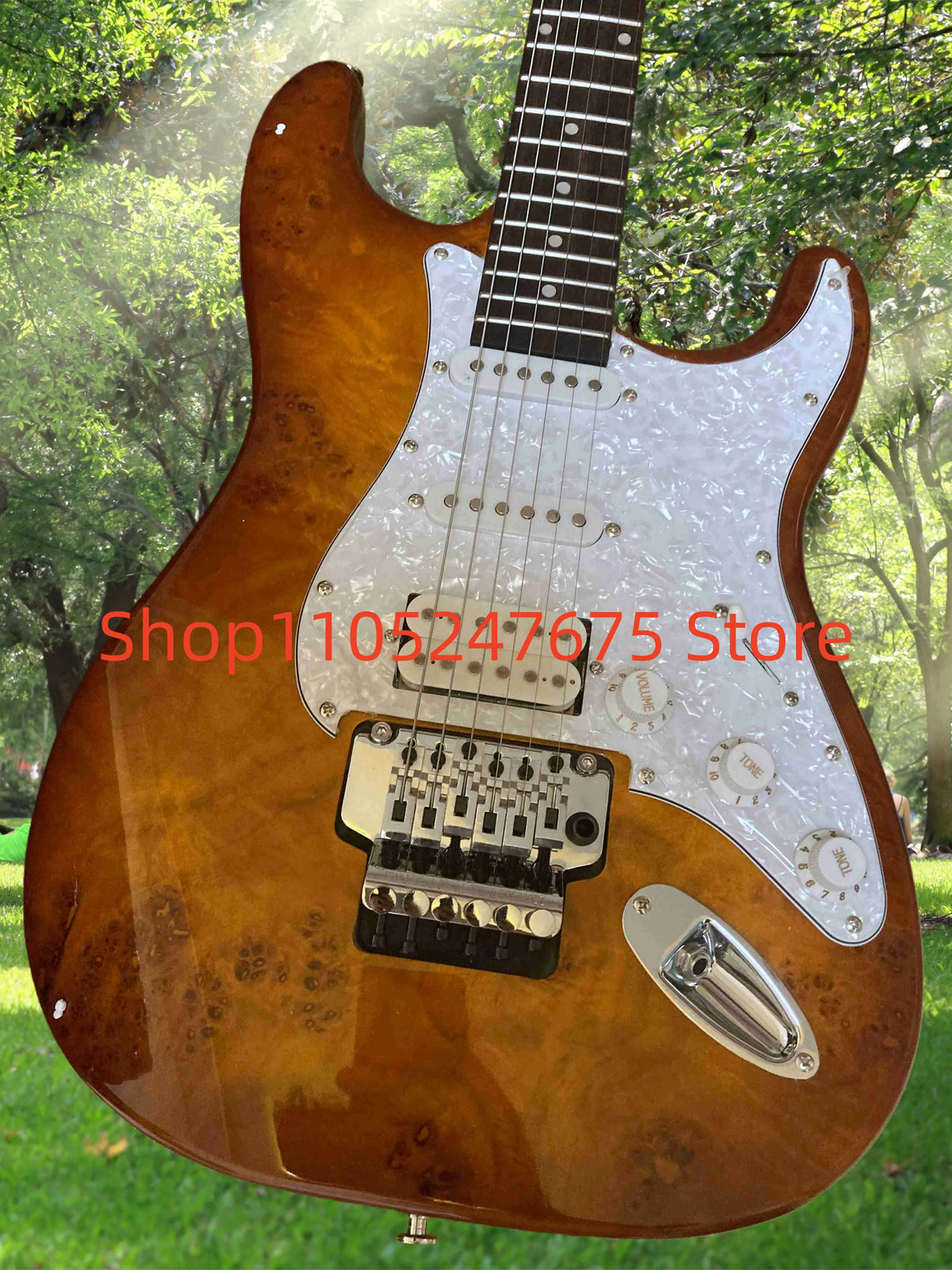 (Entrega en 25-35 días) En stock Guitarra eléctrica con cuerpo personalizado de caoba 05