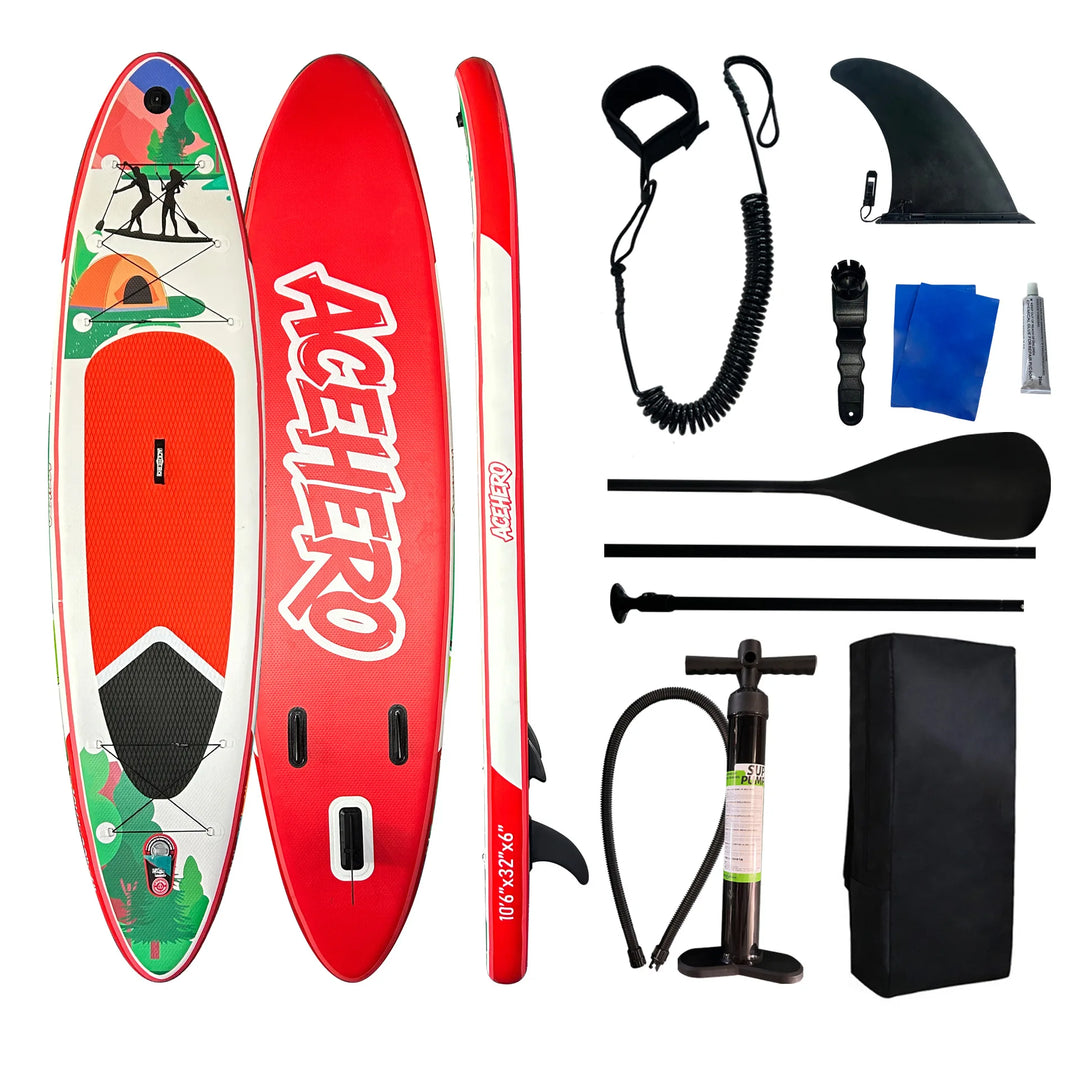 Tabla de Paddle Surf Inflable Multiusos para Pesca y Recreación, Tabla SUP para Adultos, Tabla de Paddle Surf Reforzada y Ancha para Dos Personas