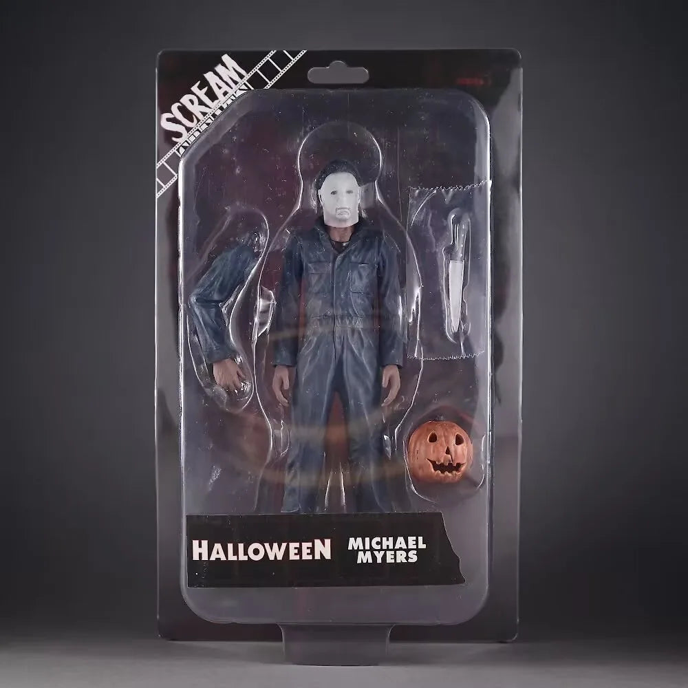 Oferta Limitada: Figuras de Acción de Michael Myers y Chucky de Halloween 2 Ultimate, Articuladas y Móviles, 18 cm
