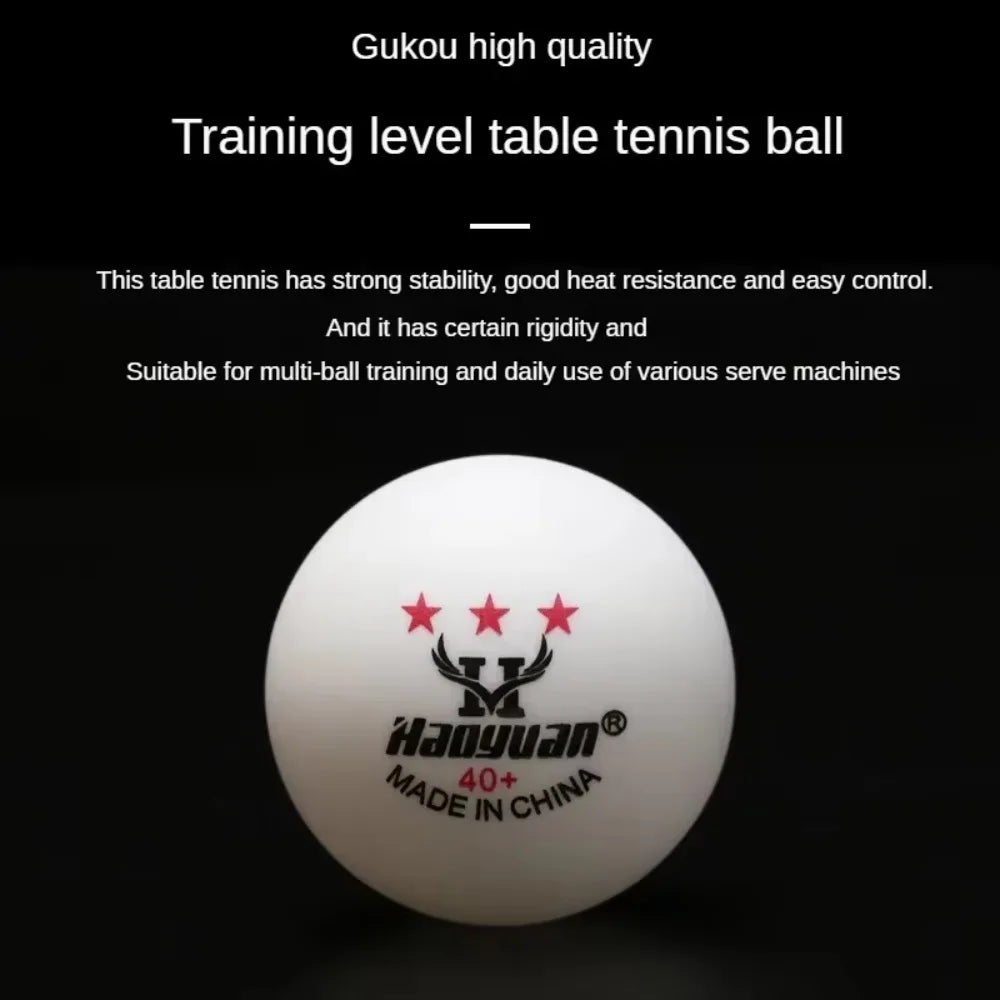 Pelotas de tenis de mesa profesionales de 3 estrellas, D40+ mm, 2,8 g, fabricadas con un nuevo material de plástico ABS, para adultos, ideales para entrenamiento y competición.