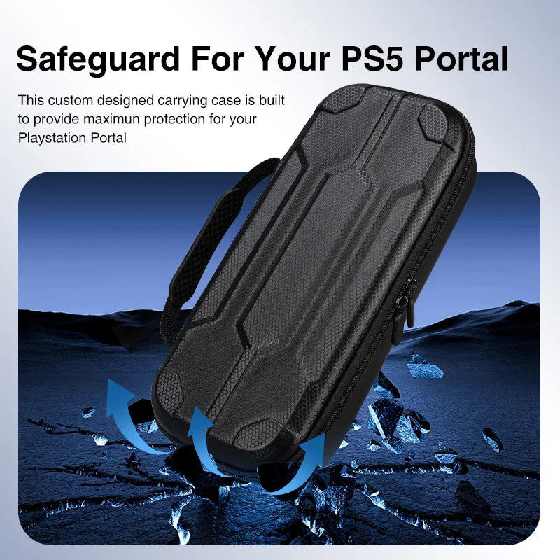 Estuche de transporte para Sony PS5 PlayStation Portal, funda protectora a prueba de golpes, bolsa de almacenamiento portátil, carcasa para accesorios PS Portal