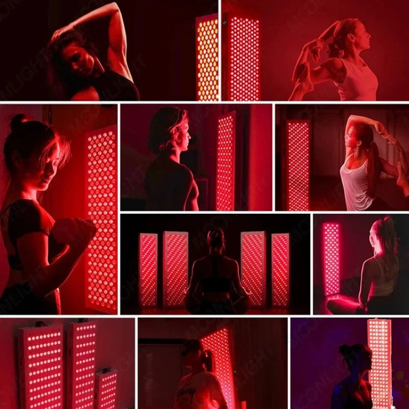 Lámpara de Terapia de Luz Roja Inteligente con Atenuación, Panel LED Infrarrojo 660nm 850nm, para Gimnasio, Hogar, Clínica, Spa, Alivio del Dolor Muscular y Articular, Antienvejecimiento, Rejuvenecimiento de la Piel, Altur