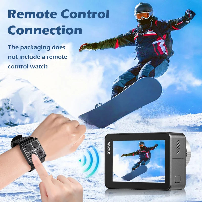 Cámara de Acción Activa SJ11 4K HD 20MP con Pantalla Táctil de 2.33'', Resistente al Agua, WiFi 5G, Video HDR Activo, Cámara Deportiva en Vivo