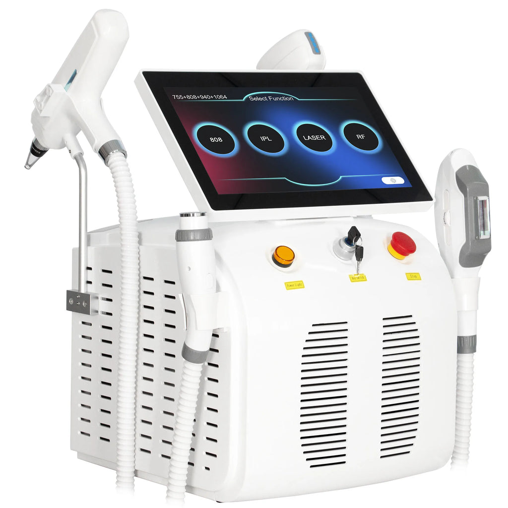 Máquina de Depilación Láser de Diodo 4 en 1, la Más Nueva, Pico 808, Peeling de Carbono, RF, IPL, Nd Yag, Picosegundo, Opt, Eliminación de Tatuajes