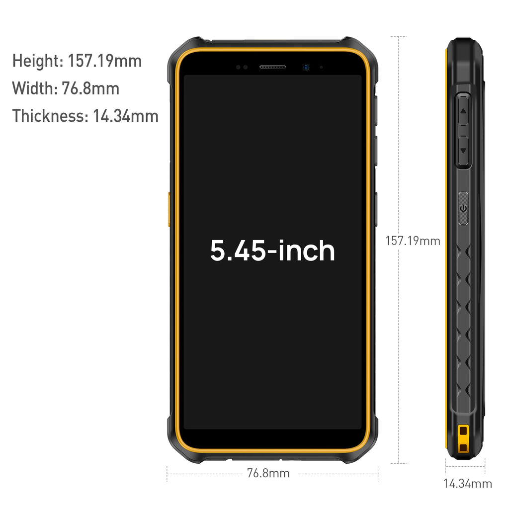 Teléfono robusto Ulefone Armor X12, smartphone Android 13, hasta 6 GB de RAM, 32 GB de ROM, 4860 mAh, 13 MP, 5,45", 4G, NFC, teléfono global