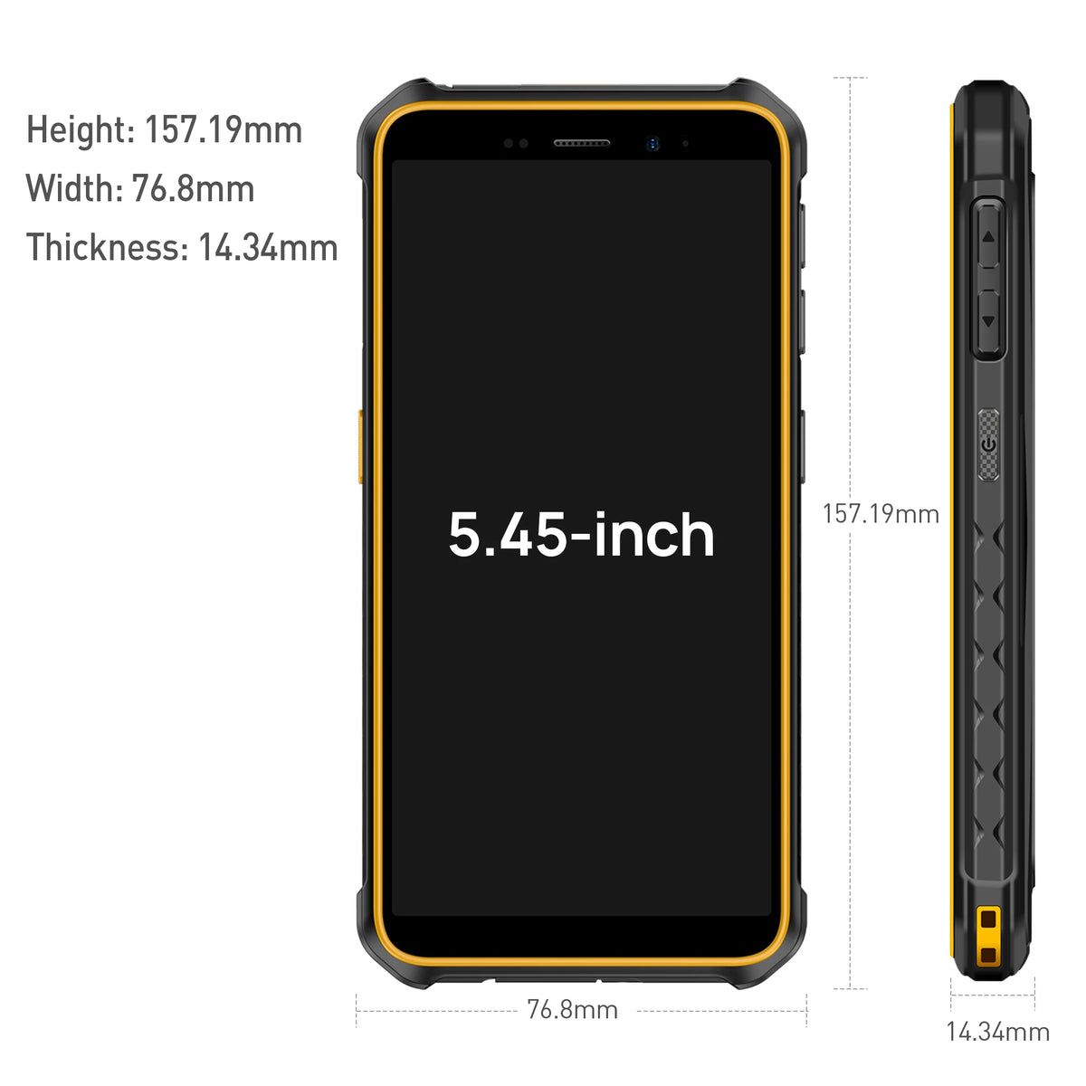 Teléfono robusto Ulefone Armor X12, smartphone Android 13, hasta 6 GB de RAM, 32 GB de ROM, 4860 mAh, 13 MP, 5,45", 4G, NFC, teléfono global