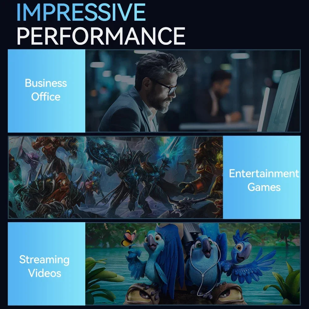 Mini Gaming PC Desktop Windows 11 Pro Intel Core I9 10980HK Mini PC 16GB DDR4 1TB SSD PC Gamer Computer Dual WIFI 6 BT5.2 4K HD