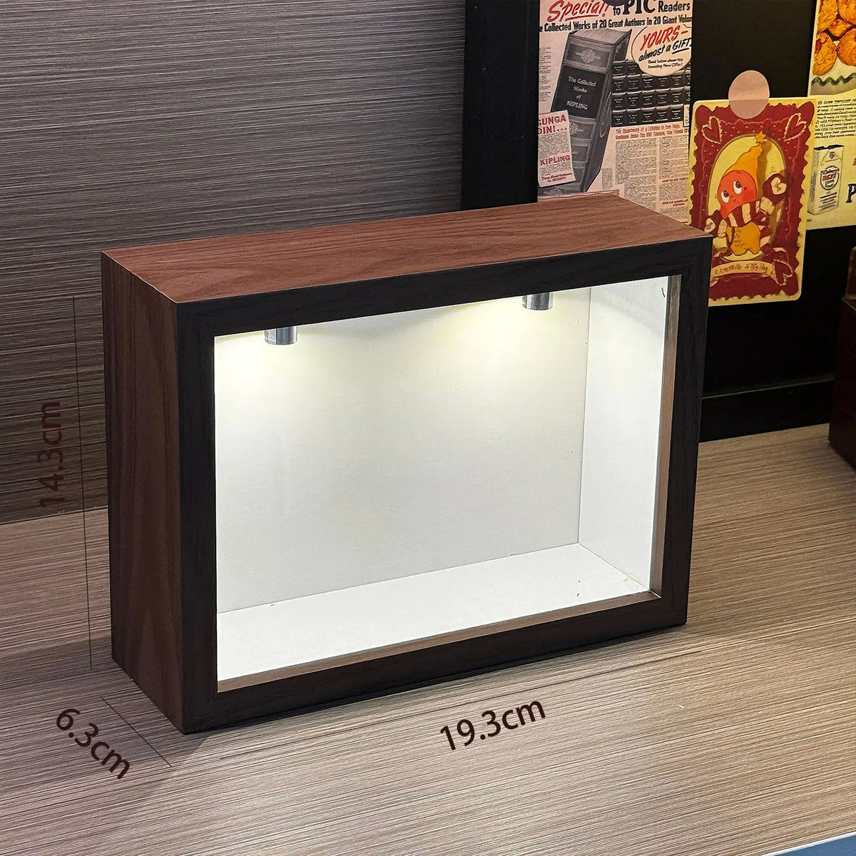 Vitrina de acrílico Twinkle Twinkle Labubu para cajas ciegas, organizador de almacenamiento, soporte tipo diorama o caja de sombra para figuras y coleccionables