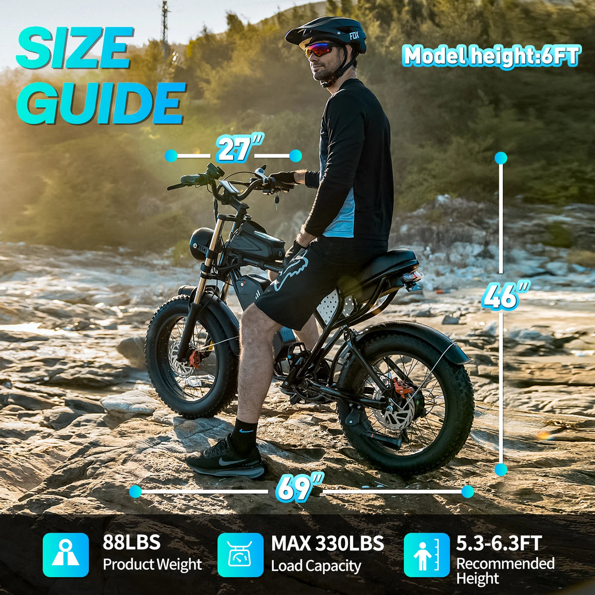 YVY/RAYZEPH C20MAX Ebike EU Stock 2000W 20*4" Inch Fat Tire Electric Bike 52V 40Ah Removable Battery 7-Speed Gears Dual Hydraulic Braking Adu