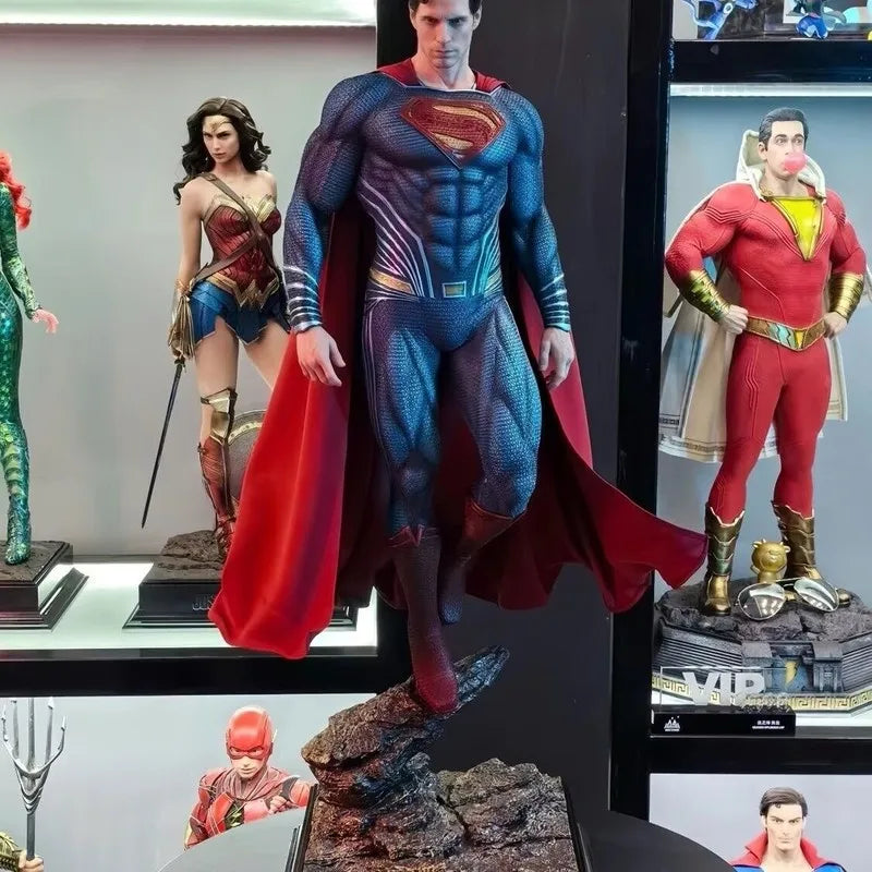 Jnd Superman Gk Resin Statue 50cm Scale Collectible Figure Anime Periphery Home Decoration Adult Collection Perfect Gift