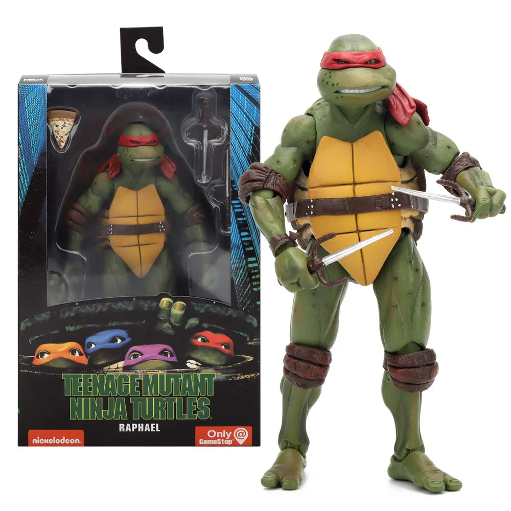 Figura de acción de Leonardo, Raphael y Donatello de las Tortugas Ninja TMNT de NECA, modelo de juguete, regalo para niños